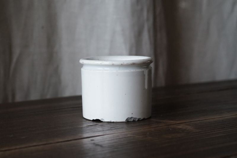 画像1: 陶器 ファーマシーポット h5cm