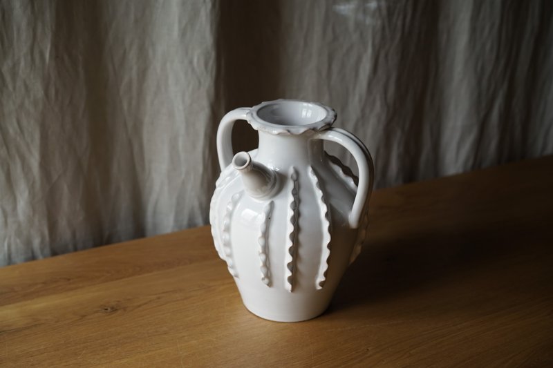 画像1: Émile Tessier 白釉クルシュ h23.5cm
