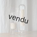  ラベル付ガラス瓶2個セット 標本薬品タコ瓶