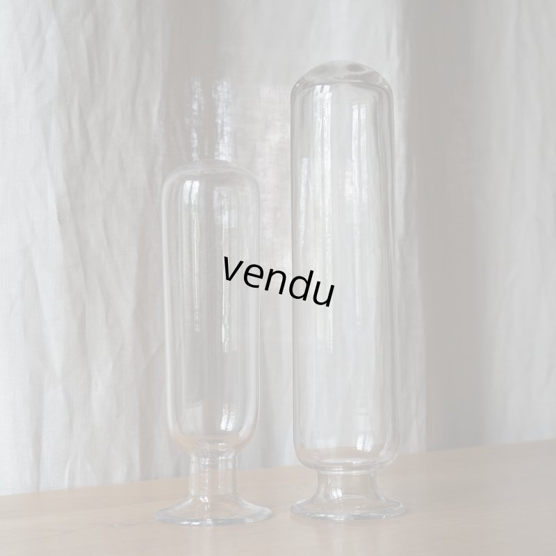 画像1: ガラス瓶2個セット 標本薬品タコ瓶