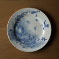 J.V&Cie/Bordeaux Oiseaux 花鳥柄 デザート皿 φ21.6cm