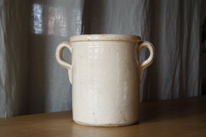 画像1: 南イタリア プーリア陶器 コンフィポット h18cm