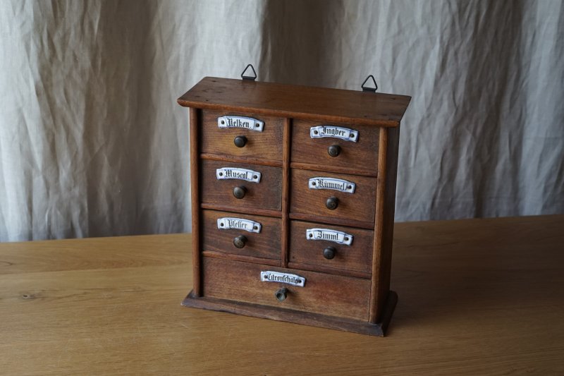画像1: 木製スパイスラック h23×22×9.2cm 
