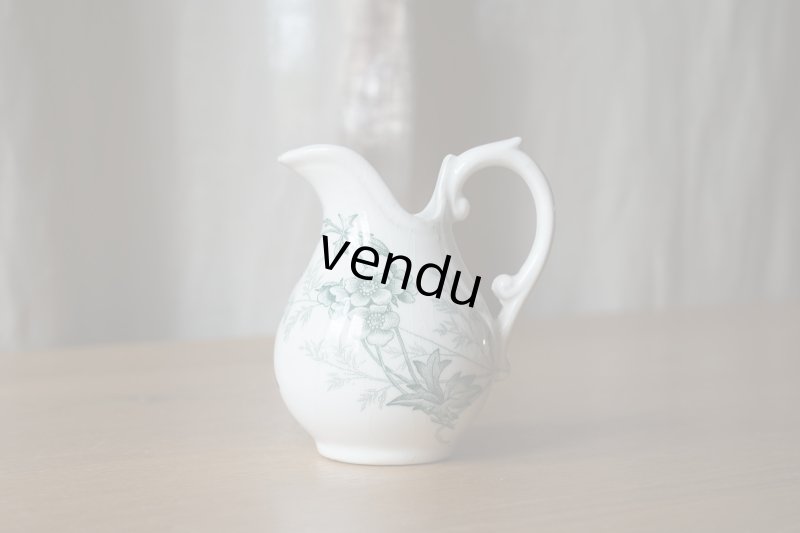 画像1: 花鳥柄ディネット陶器 クレミエ h9cm