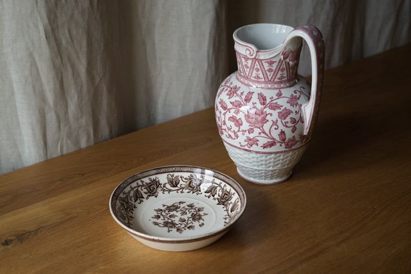 画像1: Sarreguemines Oriental ソーサー φ16cm