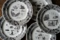 Gien なぞなぞグリザイユ皿5枚セット