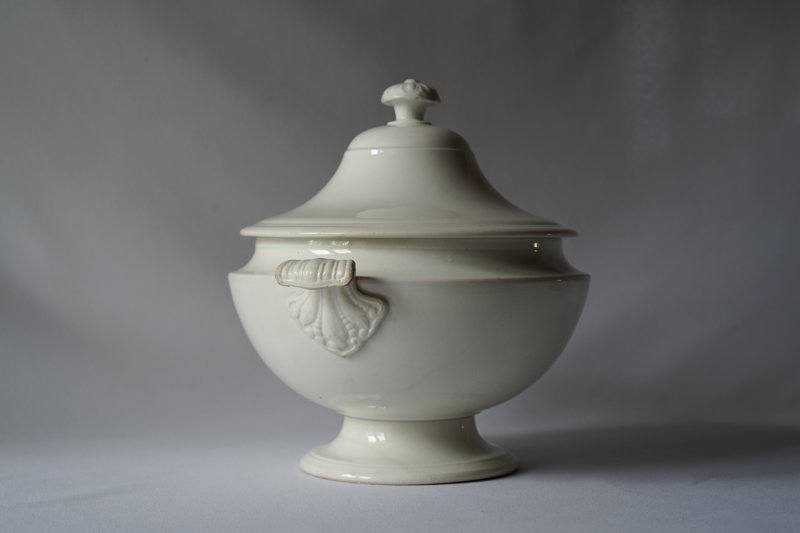 画像1: Creil&Montereau 白 小さなスーピエール h20cm