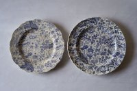 D.Johnston/Bordeaux タピスリー 小さめ花リム皿 φ19.2cm