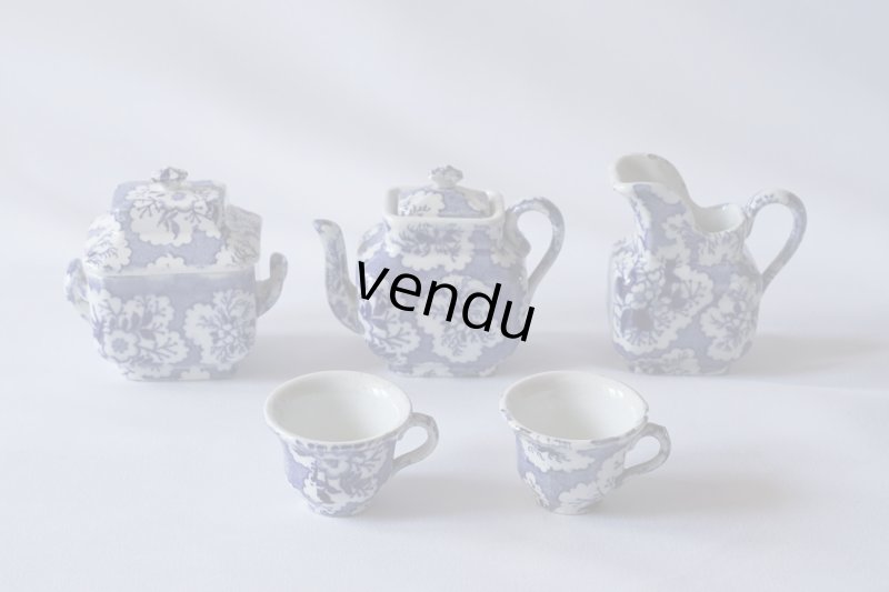 画像1: Creil&Montereau ディネット茶器5点セット