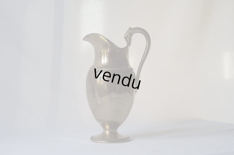 画像1: Sarreguemines 金彩赤茶エギエール h26.4cm
