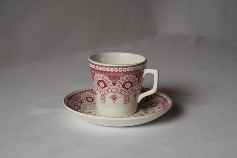 画像1: Boch Frères デミタスカップ&ソーサー Dentelle
