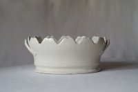 南仏陶器 白釉 ラフレシソワー グラスクーラー