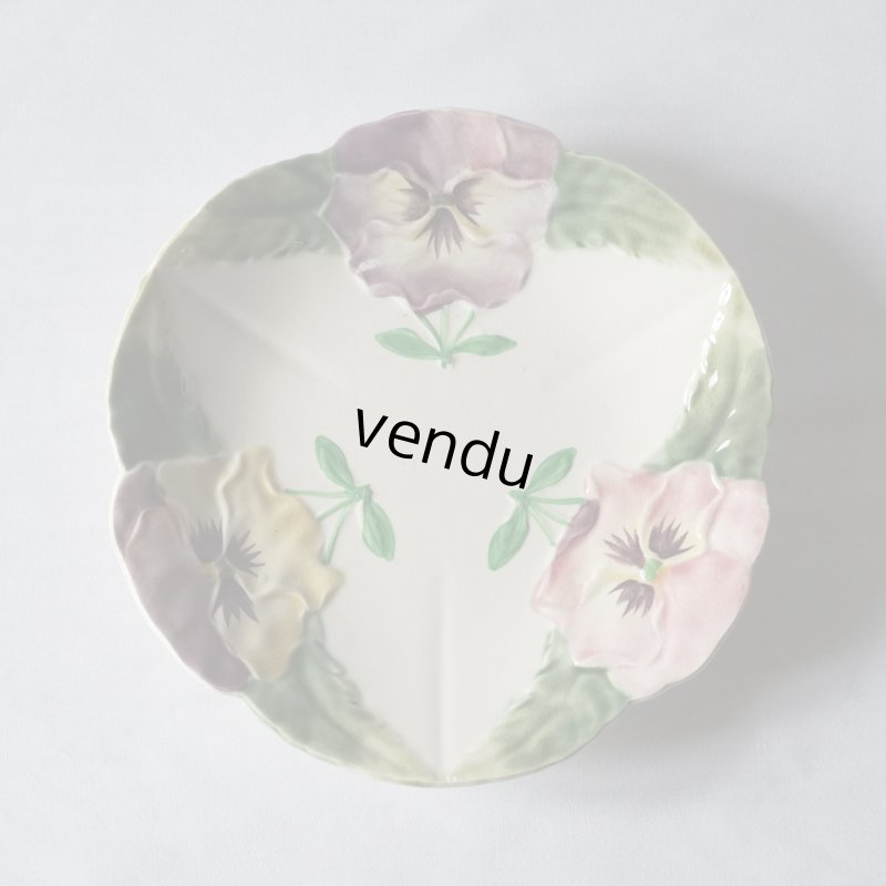 画像1: Choisy le Roi パンジー バルボティーヌ皿