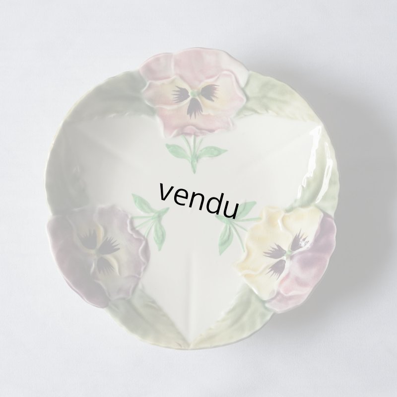 画像1: Choisy le Roi パンジー バルボティーヌ皿