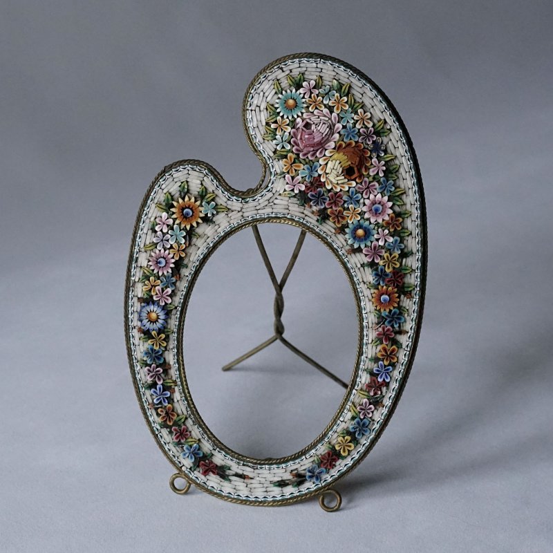 画像1: ミクロモザイク パレット型フォトフレーム h13cm