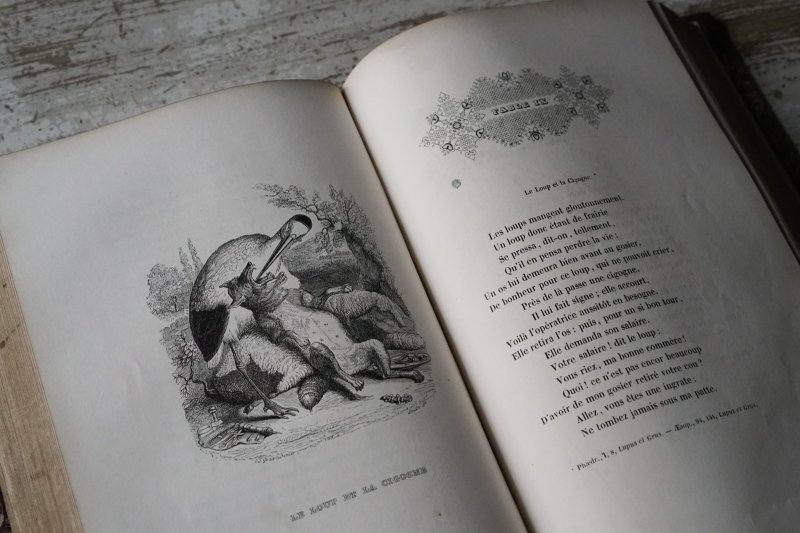 画像1: グランヴィル挿絵 『ラ・フォンテーヌ寓話集』 I・II  1838年