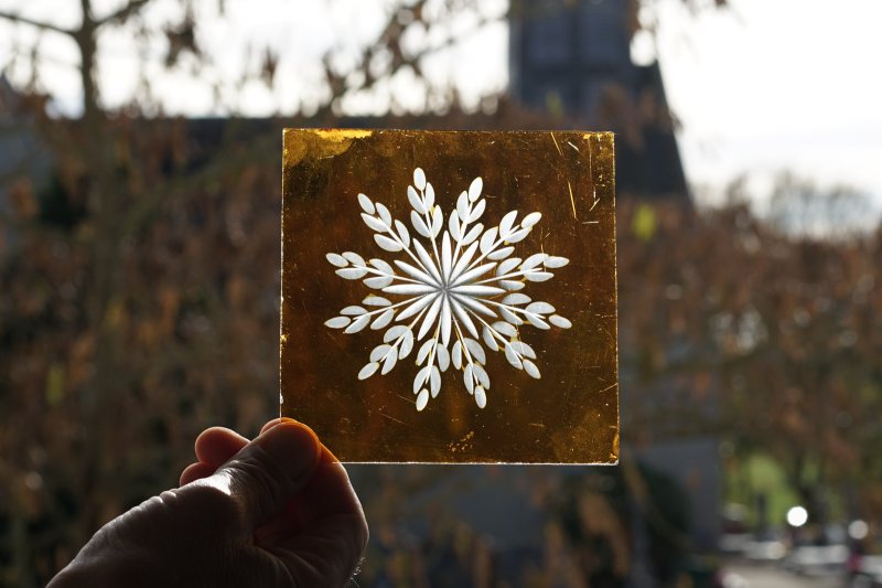 画像1: 切子ガラス　12×11.9cm