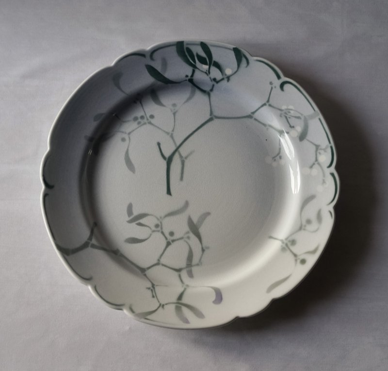 画像1: Lunéville ラシュナル やどりぎ 大皿 φ34.9cm