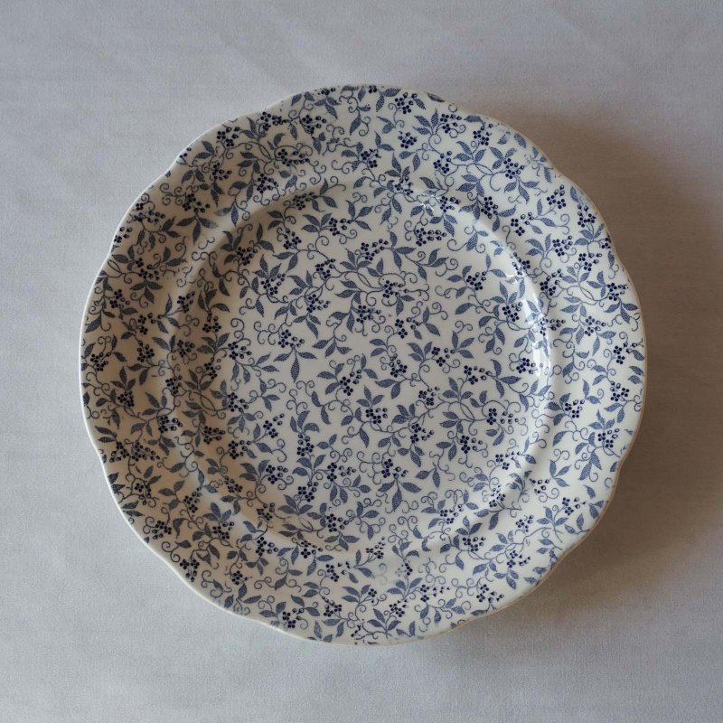 画像1: Choisy le Roi 植物総柄 花リム皿 φ21.2cm