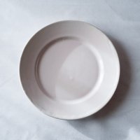 Moustiers? 白錫釉リム皿 φ20.5cm