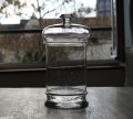 蓋付ガラスポット h25cm