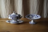 画像: Creil&Montereau Flora コンポティエ φ22.8cm