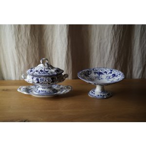 画像: Creil&Montereau Flora コンポティエ φ22.8cm