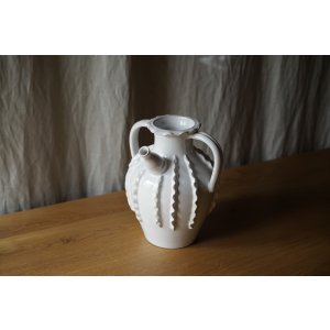 画像: Émile Tessier 白釉クルシュ h23.5cm