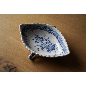 画像: 18世紀陶器 青絵 ソーシエール 