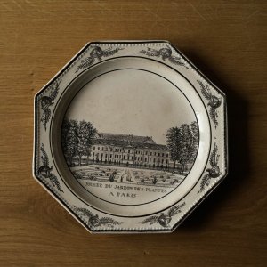 画像: Montereau モニュメント グリザイユ オクトゴナル皿