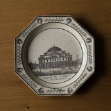 画像: Montereau モニュメント グリザイユ オクトゴナル皿