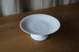 画像: 白磁 小さめコンポティエ φ20.6cm