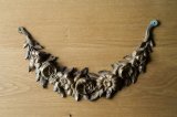 画像: 家具用ブロンズ装飾金具 花綱 フェストン 34.5cm