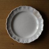 画像: Monstiers? 白釉 シェルリム平皿 φ24cm