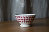 画像: Sarreguemines ハート柄 小さめカフェオレボウル φ10.6cm