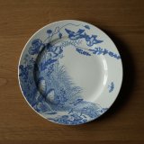 画像: J.V&Cie/Bordeaux Oiseaux 花鳥柄 デザート皿 φ21.6cm