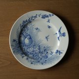 画像: J.V&Cie/Bordeaux Oiseaux 花鳥柄 デザート皿 φ21.6cm