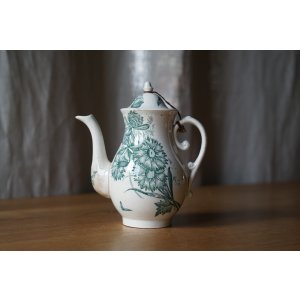 画像: 花蝶柄ディネット陶器 カフティエール h14cm