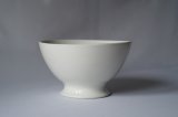 画像: 白陶器 カフェオレボウル