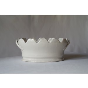 画像: 南仏陶器 白釉 ラフレシソワー グラスクーラー