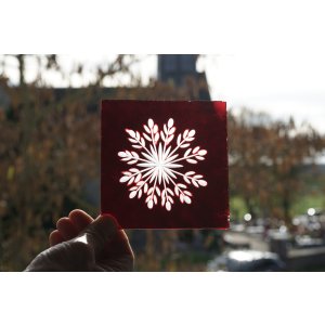 画像: 切子ガラス 12×12cm