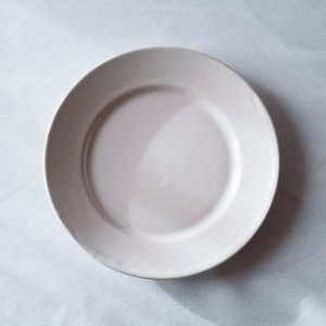 画像: Moustiers? 白錫釉リム皿 φ20.5cm