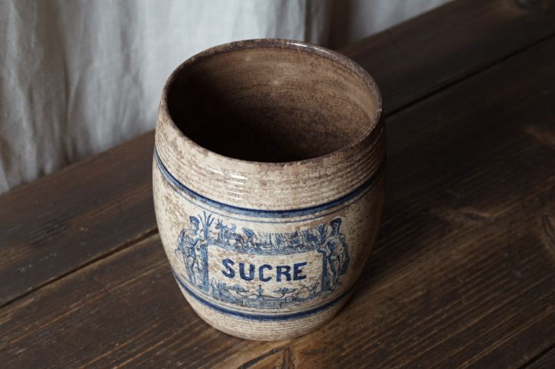 画像1: Gien 樽型ポット Sucre