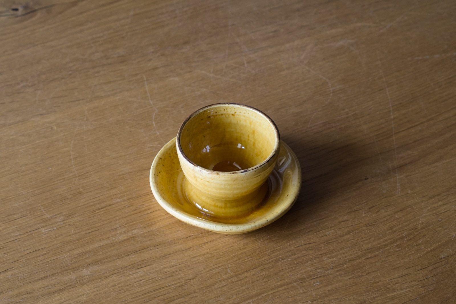 画像1: 南仏陶器 黄釉 コクティエ