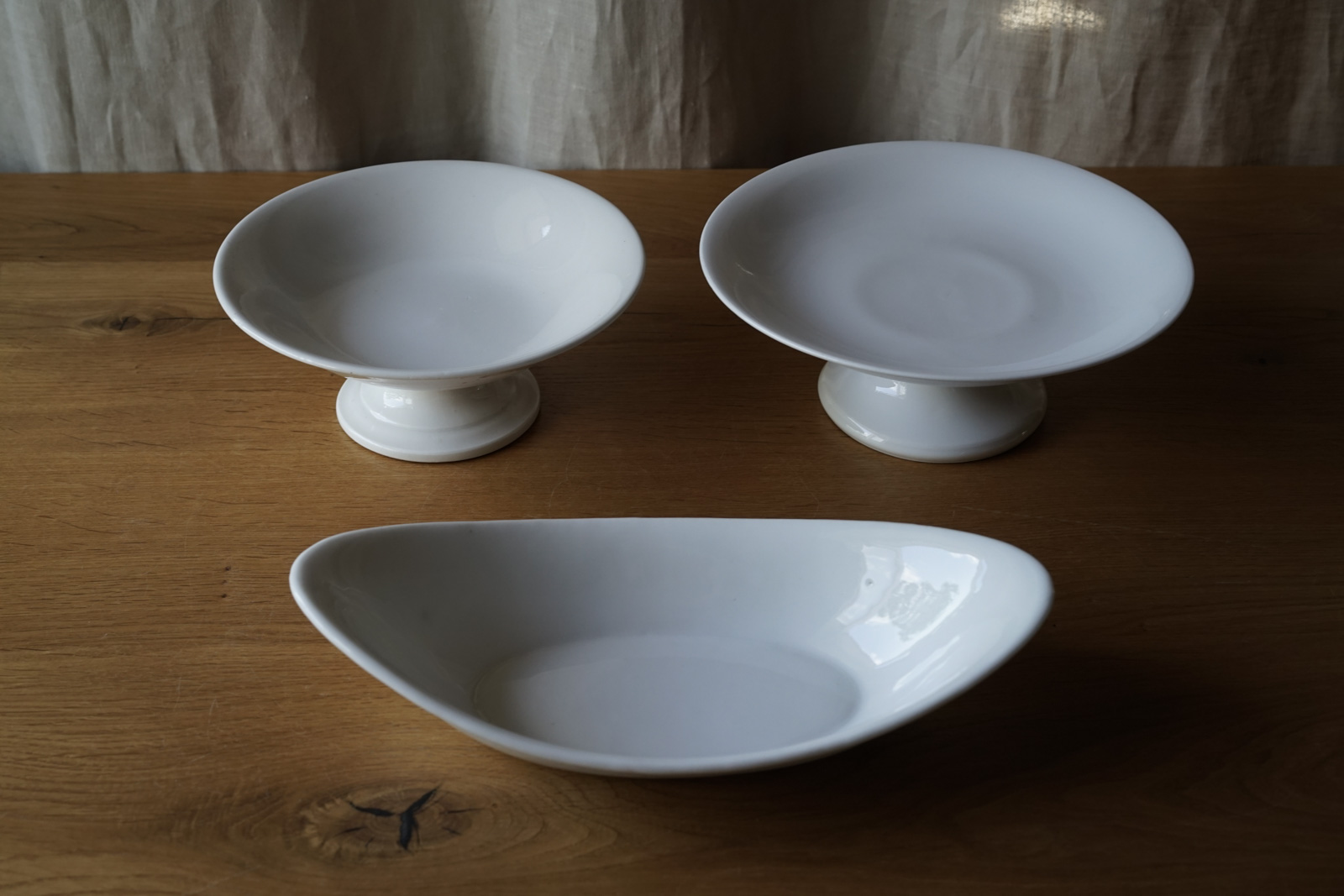 画像1: 白磁 小さなコンポティエ φ18cm