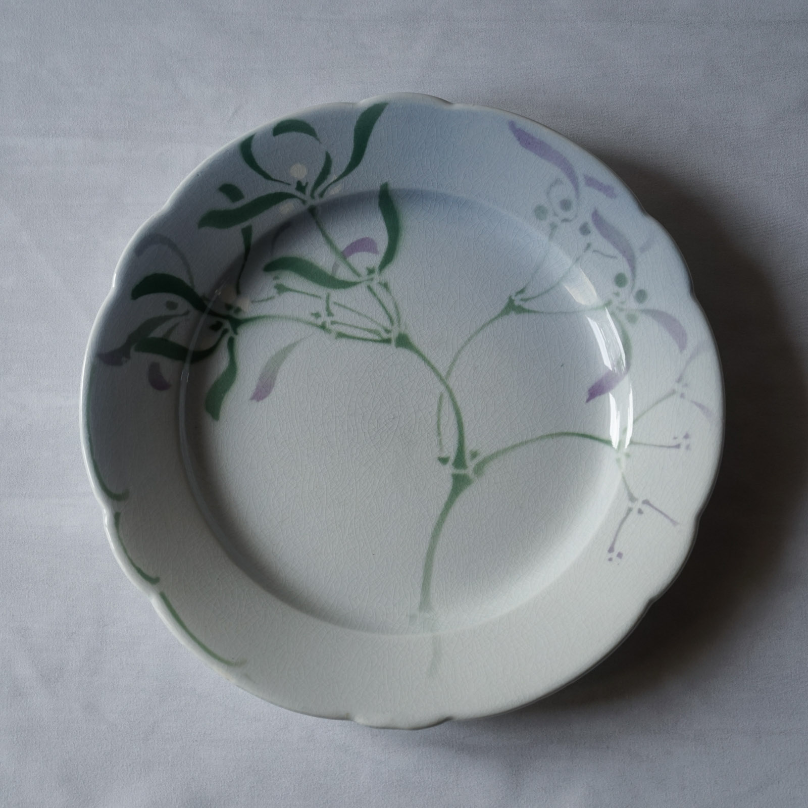 画像1: Lunéville ラシュナル やどりぎ 平皿 φ26cm