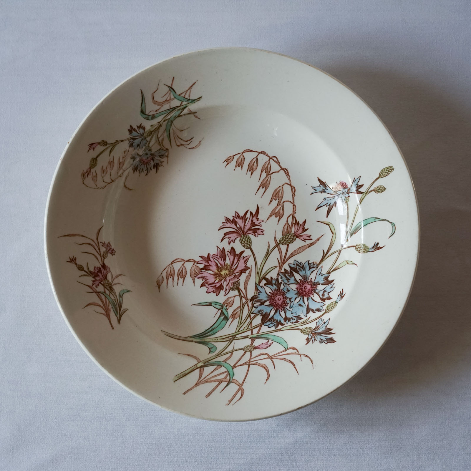 画像1: Lunéville 矢車菊 深皿 φ22.6cm Bleuet 