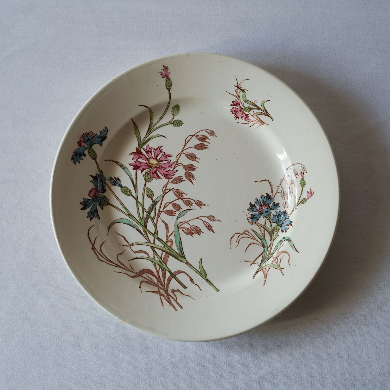 画像1: Lunéville 矢車菊 デザート皿 φ21cm Bleuet 