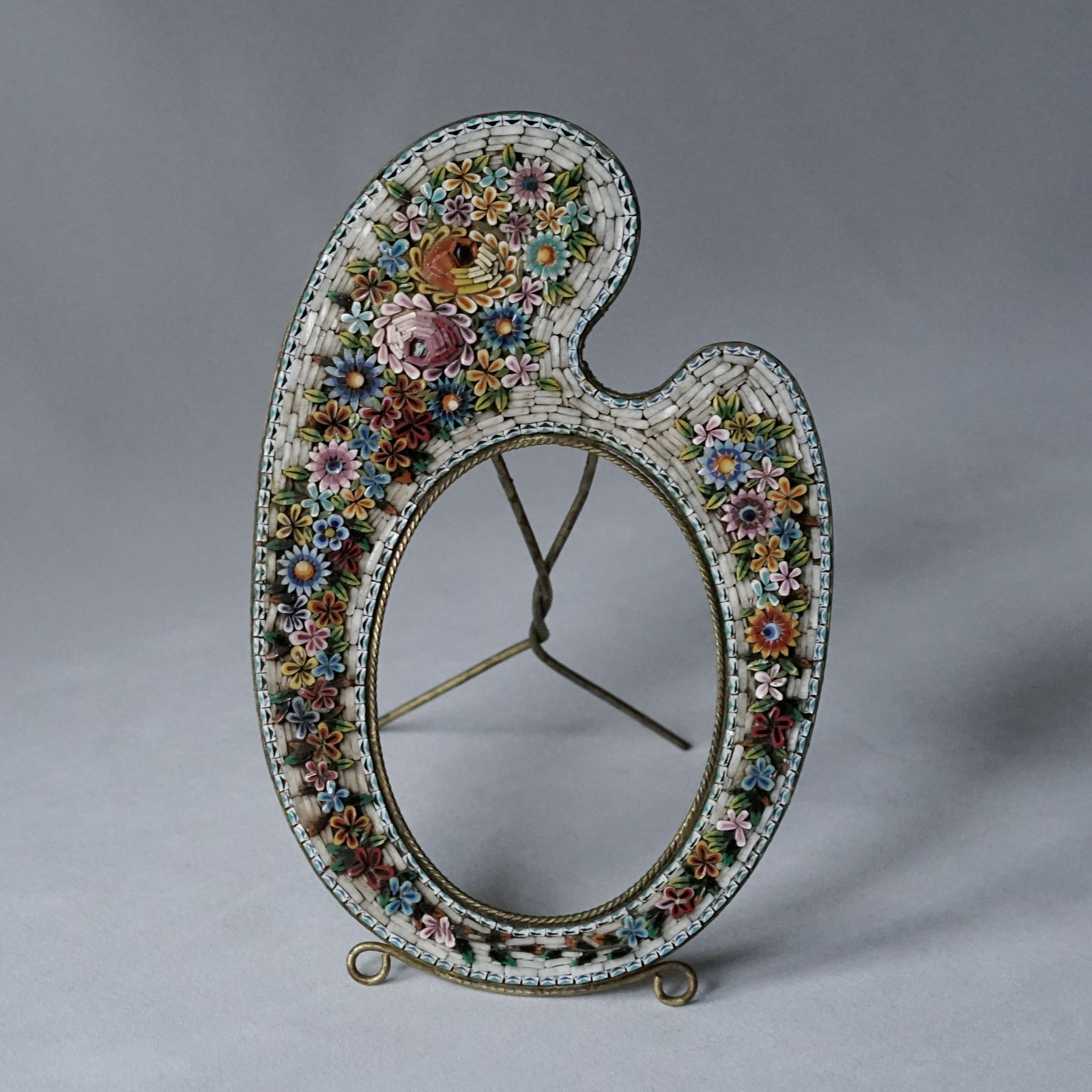 画像1: ミクロモザイク パレット型フォトフレーム h13cm